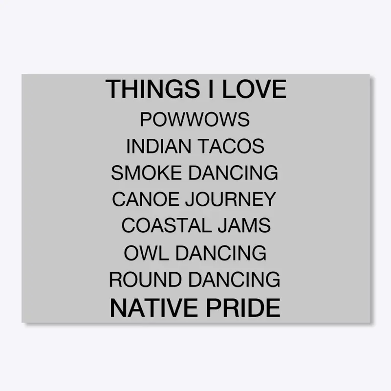 THINGS I LOVE